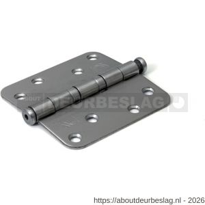 Dulimex DX H367-89893103 kogellagerscharnier ronde hoeken 89x89 mm RVS pen RVS geborsteld - A30201761 - afbeelding 1