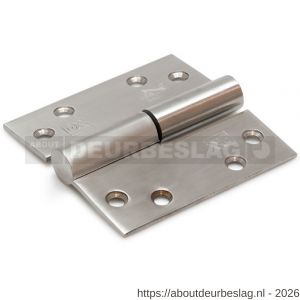 Dulimex DX H378-89892313 kogelstiftpaumelle rechte hoeken 89x89 mm links RVS geborsteld SKG *** - A30203516 - afbeelding 1