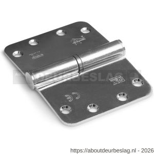 Dulimex DX H179125892115 kogelstiftpaumelle ronde hoeken 89x125 mm links staal verzinkt SKG*** - A30204885 - afbeelding 1