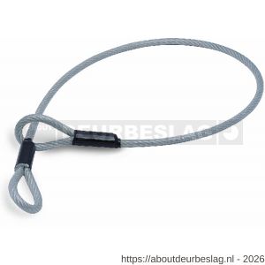 Dulimex DX 8400-00900 slotkabel 0,9 m 6-8 mm PVC ommanteld transparant voor discusslot 70 mm persklem afgeschermd - A30201599 - afbeelding 1