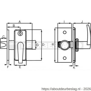 Dulimex DX DRB1150 SCP insteekgrendel met sluitpot 70/50 mm satijn verchroomd - A30202232 - afbeelding 2
