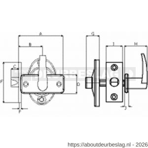 Dulimex DX DRB4050 SCP insteekgrendel met WC garnituur en sluitplaat 70/50 satijn verchroomd - A30202235 - afbeelding 2