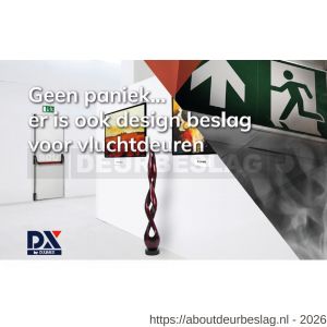 Dulimex DX PO 501 EB RZ anti-paniekstang DX 501 enkele deur 1-puntssluiting zijsluitend rood-zwart - A30202131 - afbeelding 2