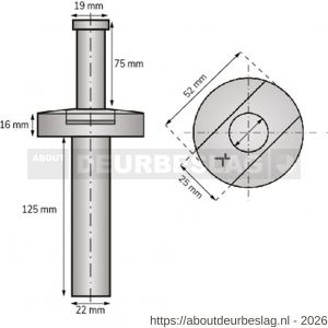 Exceptor DX DBS V1 DX door blocking system SKG V1 RVS - A30204705 - afbeelding 1