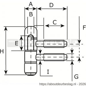 Dulimex DX HPLM B09065BP meubel inboorpaumelle 9x65 mm vaaskop staal verbronsd - A30201669 - afbeelding 2