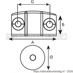 Dulimex DX MC 94A2B magneetsnapper hoekmodel opschroevend 4 kg slagvaste kunststof wit - A30202280 - afbeelding 2