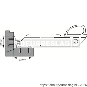 Dulimex DX RUZ-WKS-300WE raamuitzetter wegdraaibaar smalle montagevoet korte hendel voor klep- en uitzetramen SKG** RVS wit-wit - A30204368 - afbeelding 2