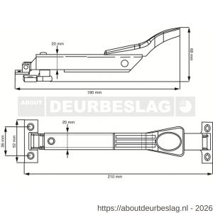 Dulimex DX RUZ-W-010SS raamuitzetter wegdraaibaar voor klep- en uitzetramen RVS-antraciet - A30202775 - afbeelding 2