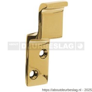 Intersteel 3700 sluitplaat met haak voor WC-overslag Vrij-Bezet messing ongelakt - R26009066 - afbeelding 1