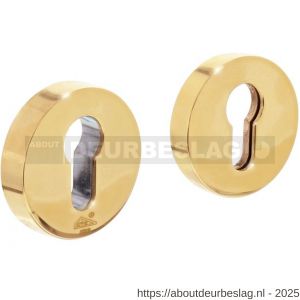 Intersteel Living 3750 SKG3 veiligheidsrozetten rond verdekt diameter 55x12 mm profielcilindergat messing ongelakt - R26003562 - afbeelding 1