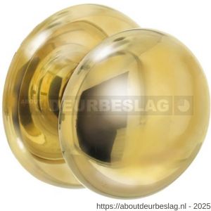 Intersteel Living 3930 voordeurknop zwaar diameter 70 mm op achterplaat diameter 75 mm messing ongelakt - R26007415 - afbeelding 1