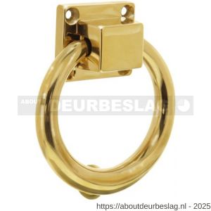 Intersteel Living 4035 deurklopper ringvorm 107 mm messing ongelakt - R26007279 - afbeelding 1