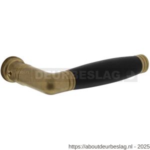 Intersteel 0375 deurkruk Ton 222 messing getrommeld-ebbenhout - R26001756 - afbeelding 1