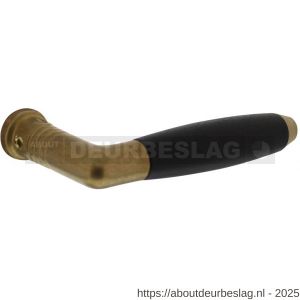 Intersteel 0377 deurkruk gatdeel Ton 400 messing getrommeld-ebbenhout - R26001400 - afbeelding 1