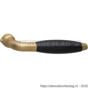 Intersteel 0420 deurkruk Antonnet messing getrommeld-ebbenhout - R26007434 - afbeelding 1