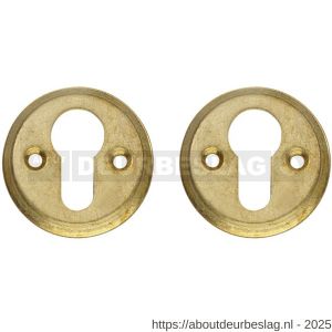 Intersteel Living 3173 cilinderrozetten diameter 50x5 mm messing getrommeld - R26011102 - afbeelding 1