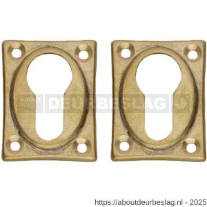 Intersteel Living 3183 cilinderrozetten 47x37x5 mm messing getrommeld - R26011104 - afbeelding 1