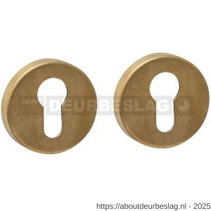 Intersteel Living 3410 cilinderrozetten verdekt diameter 53x9 mm PVD messing getrommeld - R26010942 - afbeelding 1