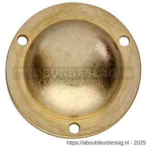 Intersteel Living 3975 afdekplaatje voor bout voordeurknop messing getrommeld - R26007544 - afbeelding 1