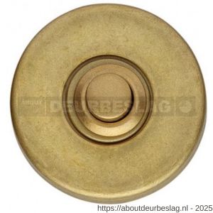 Intersteel Living 3990 beldrukker rond verdekt messing getrommeld - R26007284 - afbeelding 1