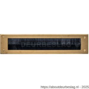 Intersteel Living 4015 tochtwering rechthoekig 340x76 mm PVD messing getrommeld - R26010924 - afbeelding 1