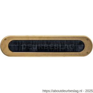 Intersteel 4015 tochtwering ovaal 340x80 mm PVD messing getrommeld - R26010923 - afbeelding 1