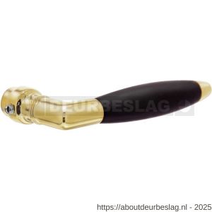 Intersteel 0371 deurkruk Marloes messing gelakt-ebbenhout - R26001753 - afbeelding 1