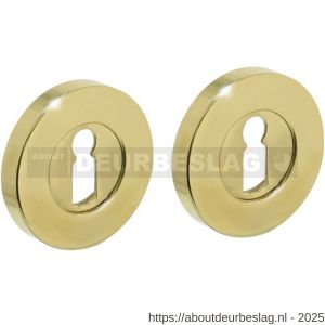 Intersteel Living 3156 sleutelrozetten verdekt diameter 50x8 mm messing gelakt - R26011369 - afbeelding 1