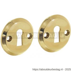 Intersteel Living 3173 sleutelrozetten diameter 50x5 mm messing gelakt - R26011109 - afbeelding 1