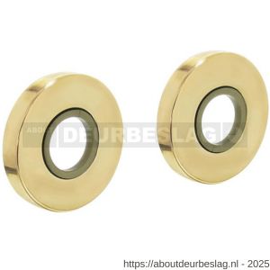 Intersteel 3186 rozetten verdekt diameter 49x7 mm messing gelakt - R26007565 - afbeelding 1