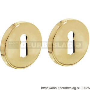 Intersteel Living 3186 sleutelrozetten verdekt diameter 49x7 mm messing gelakt - R26011111 - afbeelding 1