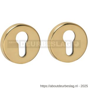 Intersteel 3410 cilinderrozetten verdekt diameter 53x9 mm PVD messingkleur - R26010901 - afbeelding 1