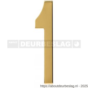 Intersteel 4020 huisnummer 1 150 mm PVD messingkleur - R26010880 - afbeelding 1
