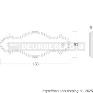 Intersteel 4040 naamplaat 9204 messing gelakt - R26002241 - afbeelding 2