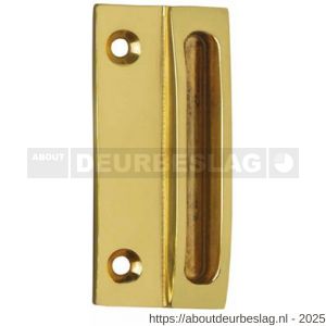 Intersteel Living 5615 sluitplaat met kom 70x30 mm messing gelakt - R26007710 - afbeelding 1