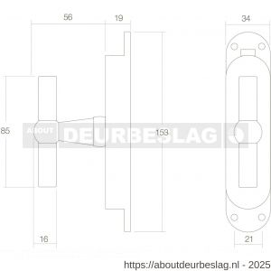 Intersteel 5620 t-kruk espagnolet messing gelakt - R26000088 - afbeelding 2