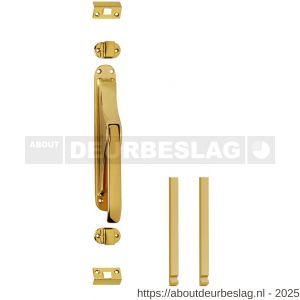 Intersteel Living 5620 set pomp-espagnolet inclusief stangenset 2x 1250 mm messing gelakt - R26009342 - afbeelding 1