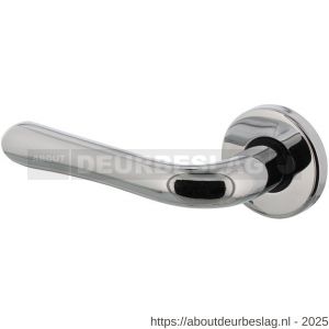 Intersteel 0198 deurkruk gatdeel links Saturnus op rozet verdekt diameter 49x7 mm chroom - R26000246 - afbeelding 1