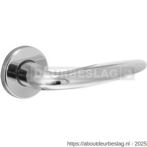Intersteel 0199 deurkruk gatdeel rechts Sigaar op rozet verdekt diameter 49x7 mm chroom - R26000248 - afbeelding 1