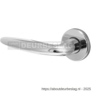 Intersteel 0199 deurkruk gatdeel links Sigaar op rozet verdekt diameter 49x7 mm chroom - R26000249 - afbeelding 1