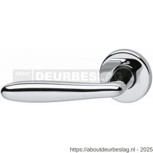Intersteel 0200 deurkruk gatdeel links Phobos op rozet verdekt diameter 49x7 mm chroom - R26000252 - afbeelding 1