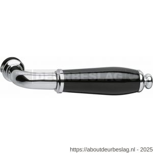 Intersteel 0206 deurkruk gatdeel Courgette chroom-zwart - R26001070 - afbeelding 1