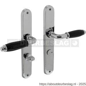 Intersteel Living 0206 deurkruk Courgette met schild ovaal 236x37 mm WC 63/8 mm chroom - R26007971 - afbeelding 1