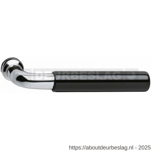 Intersteel 0216 deurkruk gatdeel Palma chroom-zwart - R26001082 - afbeelding 1