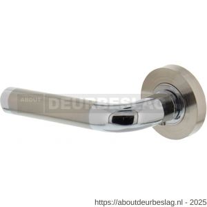 Intersteel 1683 deurkruk gatdeel links Agatha op rozet verdekt diameter 52x10 mm met nokken chroom-nikkel mat - R26001119 - afbeelding 1