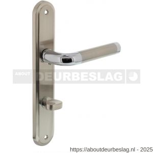 Intersteel 1683 deurkruk Agatha op schild ovaal 242x43 mm WC 78/8 mm chroom-nikkel mat - R26004863 - afbeelding 1