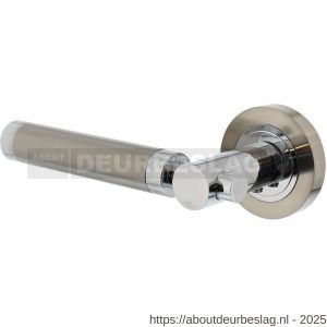 Intersteel 1698 deurkruk gatdeel links Birgit op rozet verdekt diameter 52x10 mm met nokken chroom-nikkel mat - R26004930 - afbeelding 1