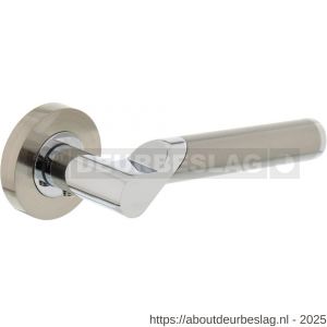 Intersteel 1701 deurkruk gatdeel links Casper op rozet verdekt diameter 52x10 mm met nokken chroom-nikkel mat - R26004937 - afbeelding 1