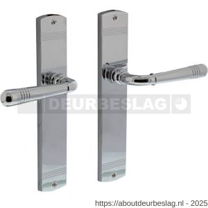 Intersteel Living 1705 deurkruk Helena op schild afgerond 235x45 mm blind chroom - R26004955 - afbeelding 1
