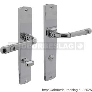 Intersteel 1705 deurkruk Helena op schild afgerond 235x45 mm WC 78/8 mm chroom - R26004958 - afbeelding 1
